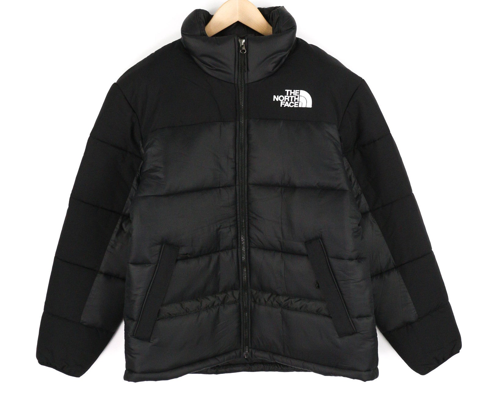 THE NORTH FACE Himalayan Parka Men Jacket M Dark Full Zip Insulation Quilted