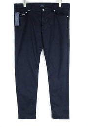 HARMONT & BLAINE Mens 56 Trousers Navy Cotton Stretchy Chino 5-Pocket Casual