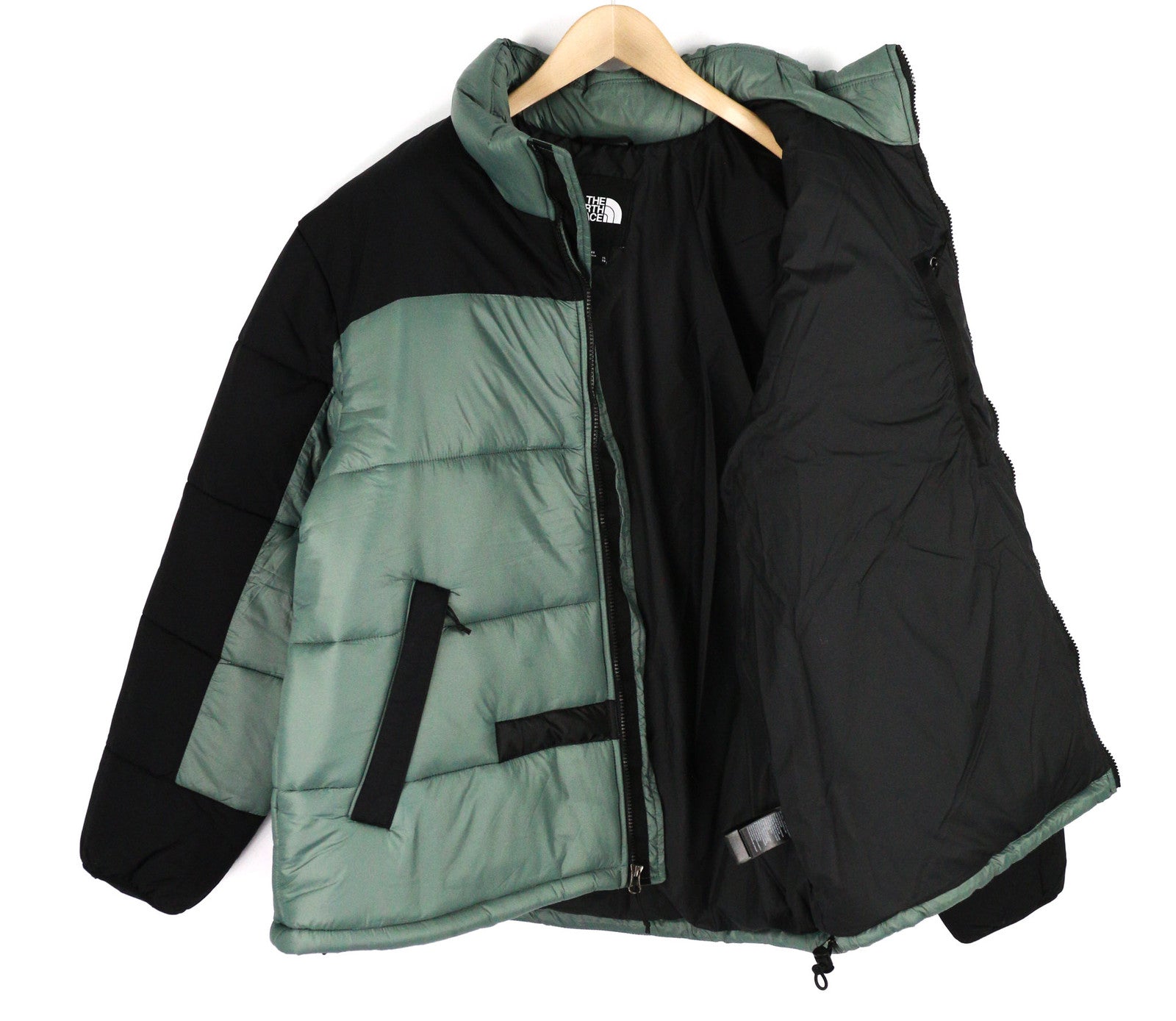 THE NORTH FACE Himalayan Parka Men Jacket XL Dark Full Zip Insulation Quilted