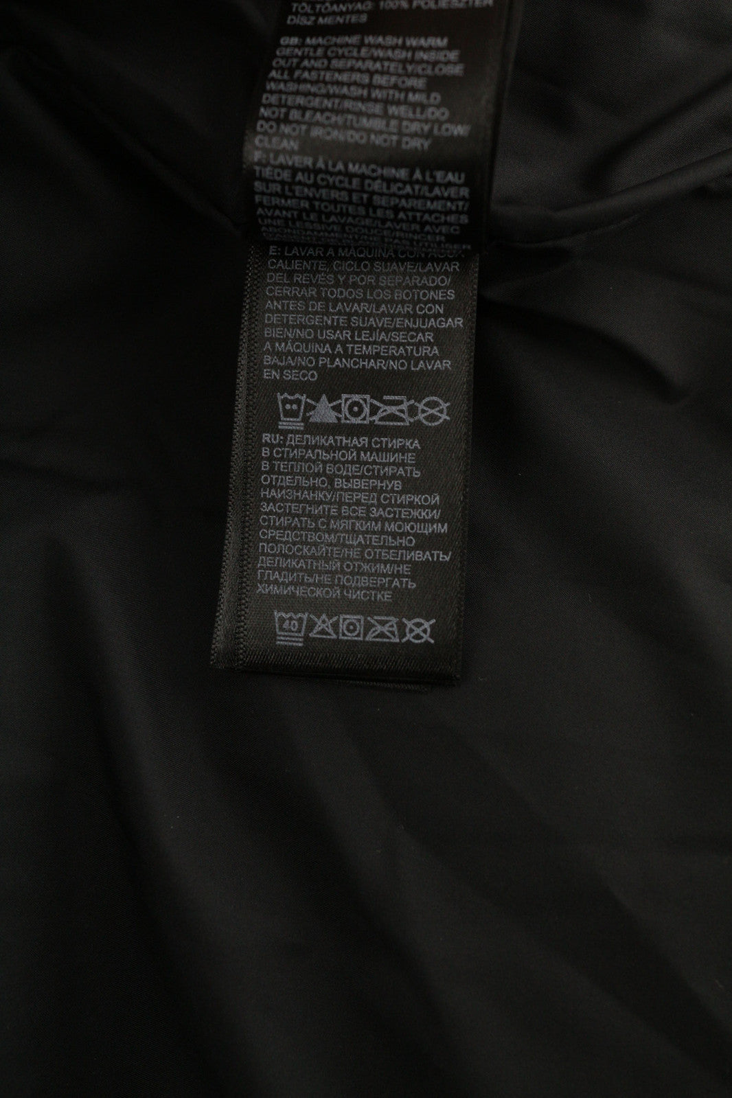 THE NORTH FACE Himalayan Parka Men Jacket XL Dark Full Zip Insulation Quilted