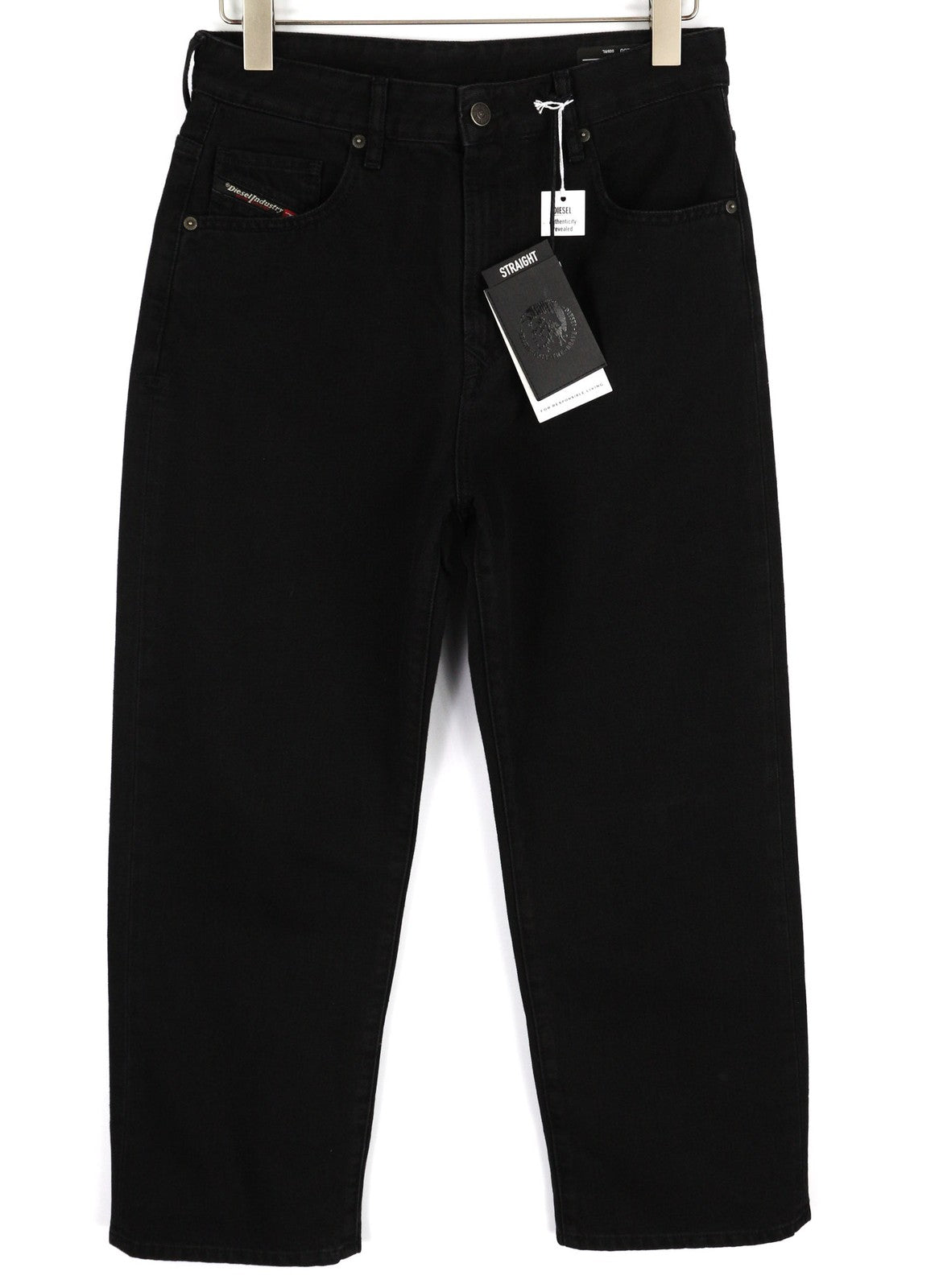 DIESEL D-Reggy 009RL Womens Jeans W28/L30 Regular Waist Straight Black RRP€150