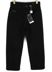 DIESEL D-Reggy 009RL Womens Jeans W28/L30 Regular Waist Straight Black RRP€150
