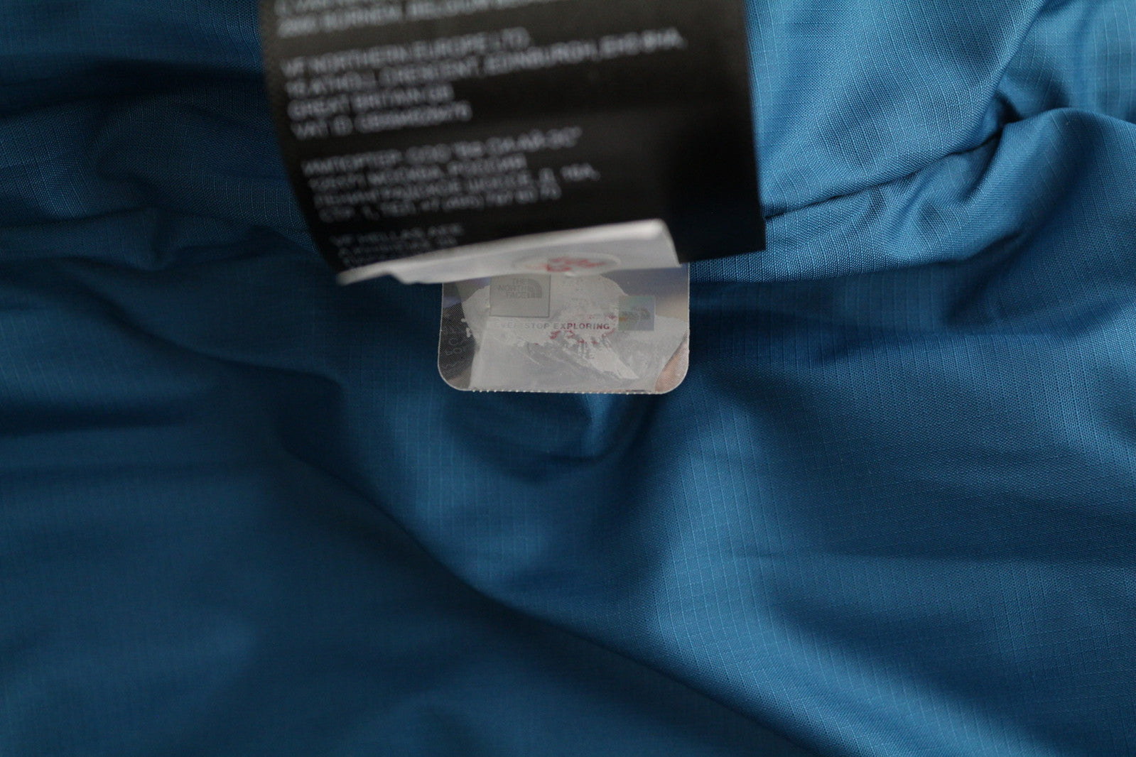 THE NORTH FACE Men Jacket XS Blue Full Zip Insulation Hooded Lined Quilted Logo