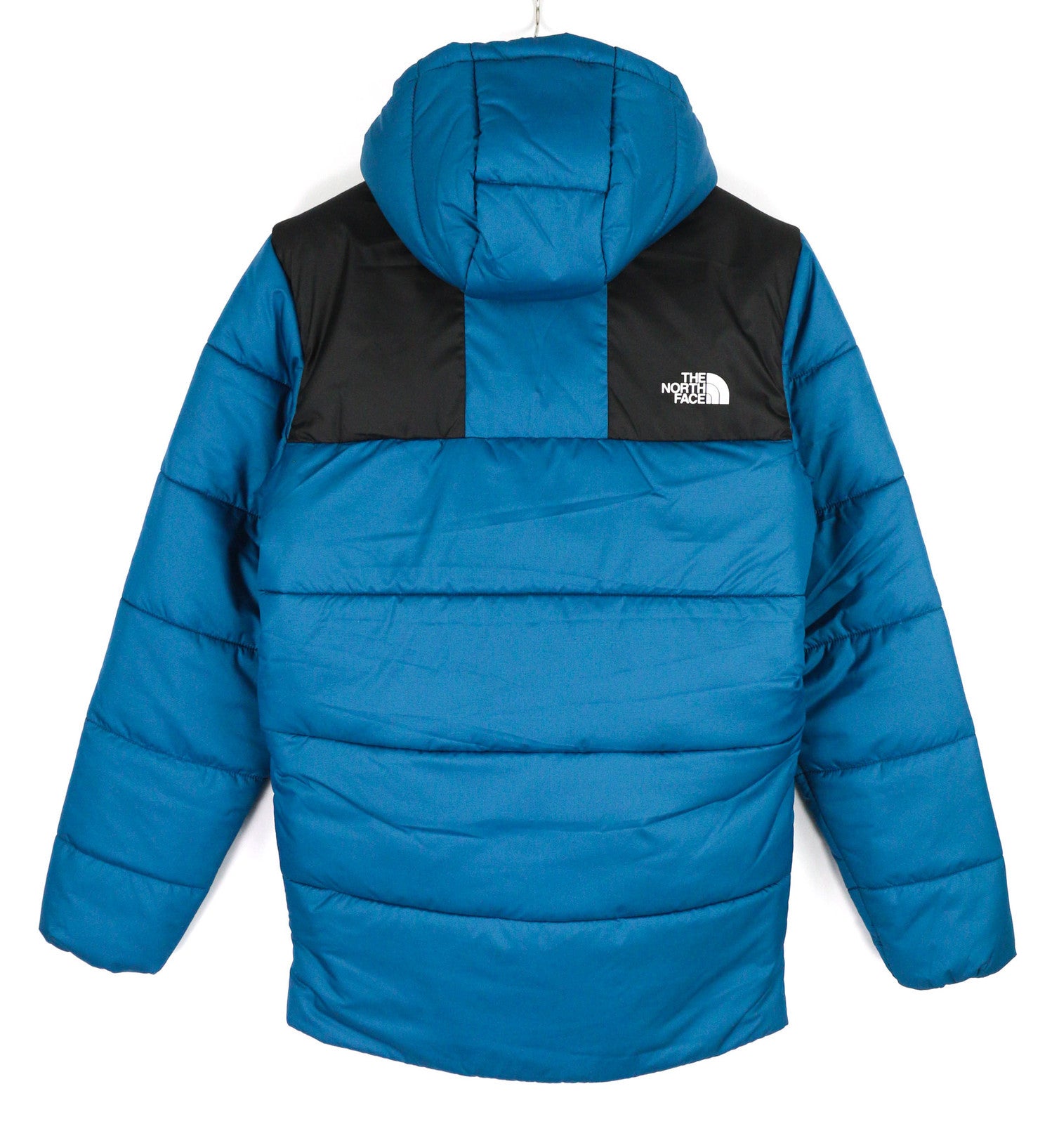 THE NORTH FACE Men Jacket XS Blue Full Zip Insulation Hooded Lined Quilted Logo