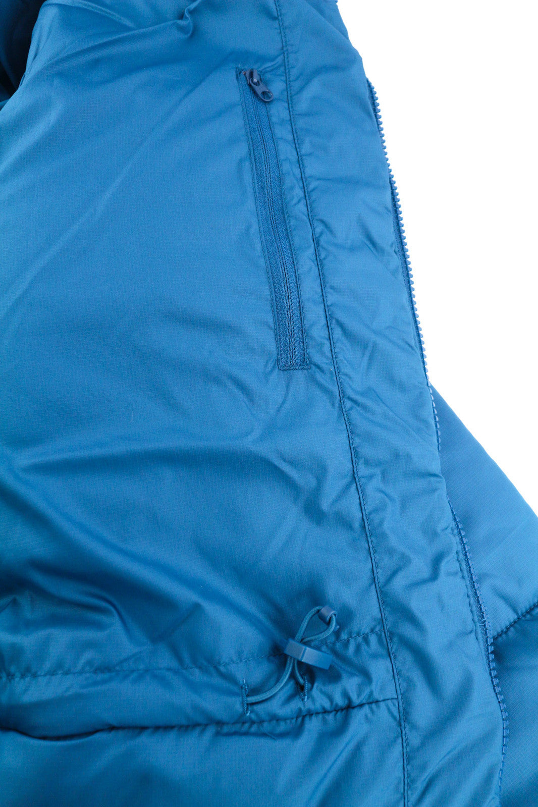 THE NORTH FACE Men Jacket XS Blue Full Zip Insulation Hooded Lined Quilted Logo