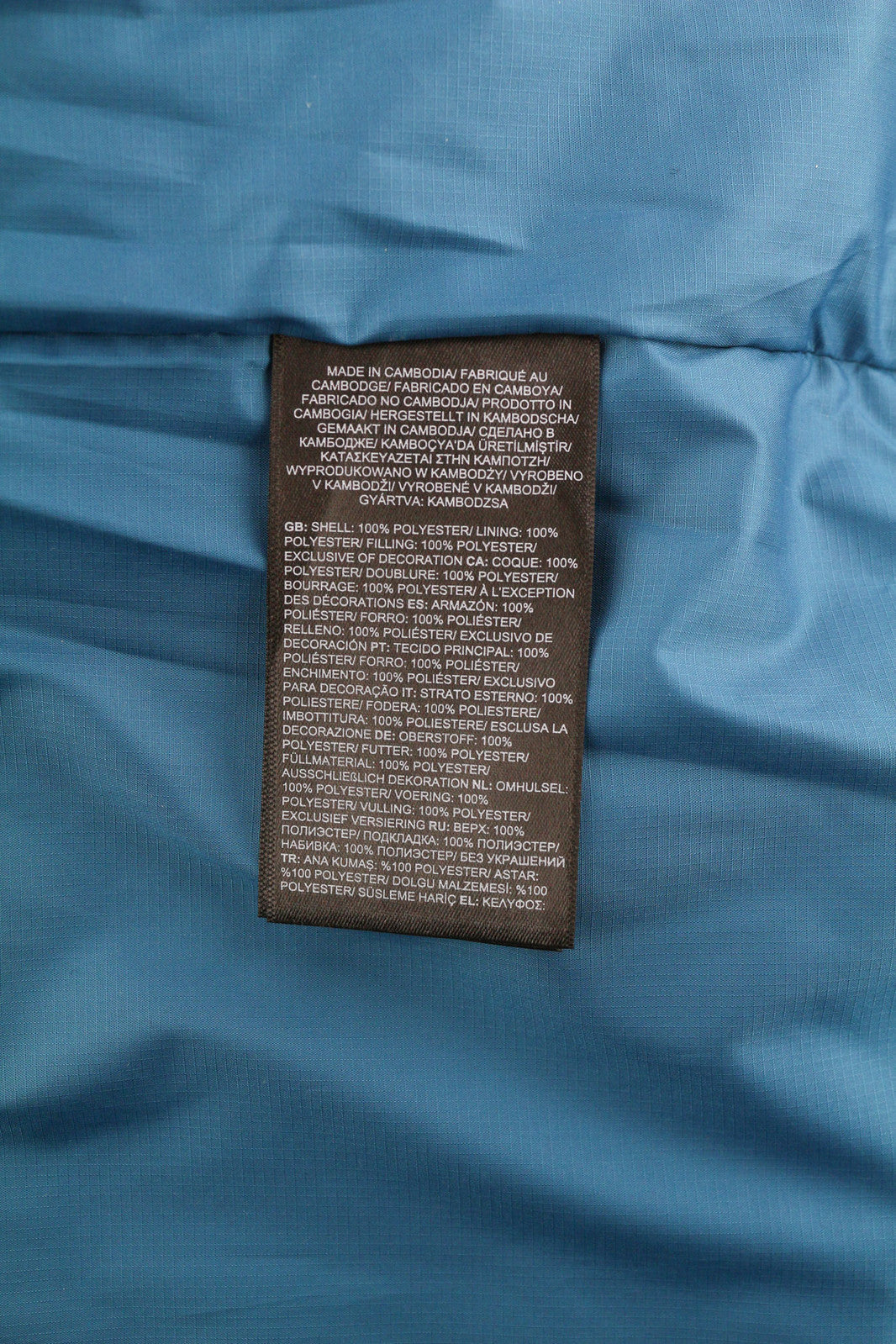 THE NORTH FACE Men Jacket XS Blue Full Zip Insulation Hooded Lined Quilted Logo