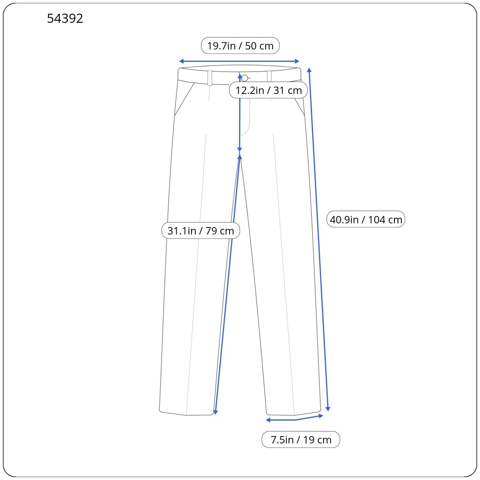 HARMONT & BLAINE Mens Trousers 54 Dark Blue Narrow  Cotton Stretchy Casual