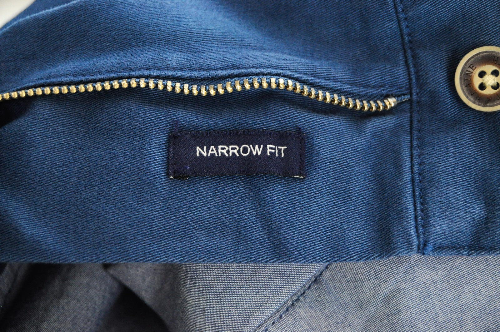 HARMONT & BLAINE Mens 50 Trousers Blue Cotton Stretchy Cargo Narrow  Casual