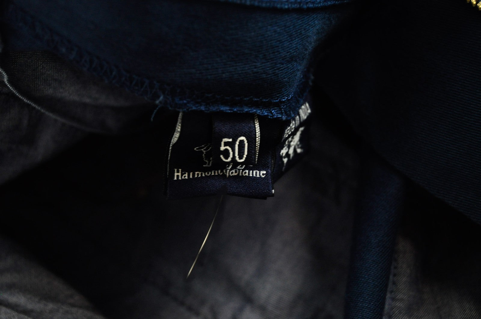 HARMONT & BLAINE Mens 50 Trousers Blue Cotton Stretchy Cargo Narrow  Casual