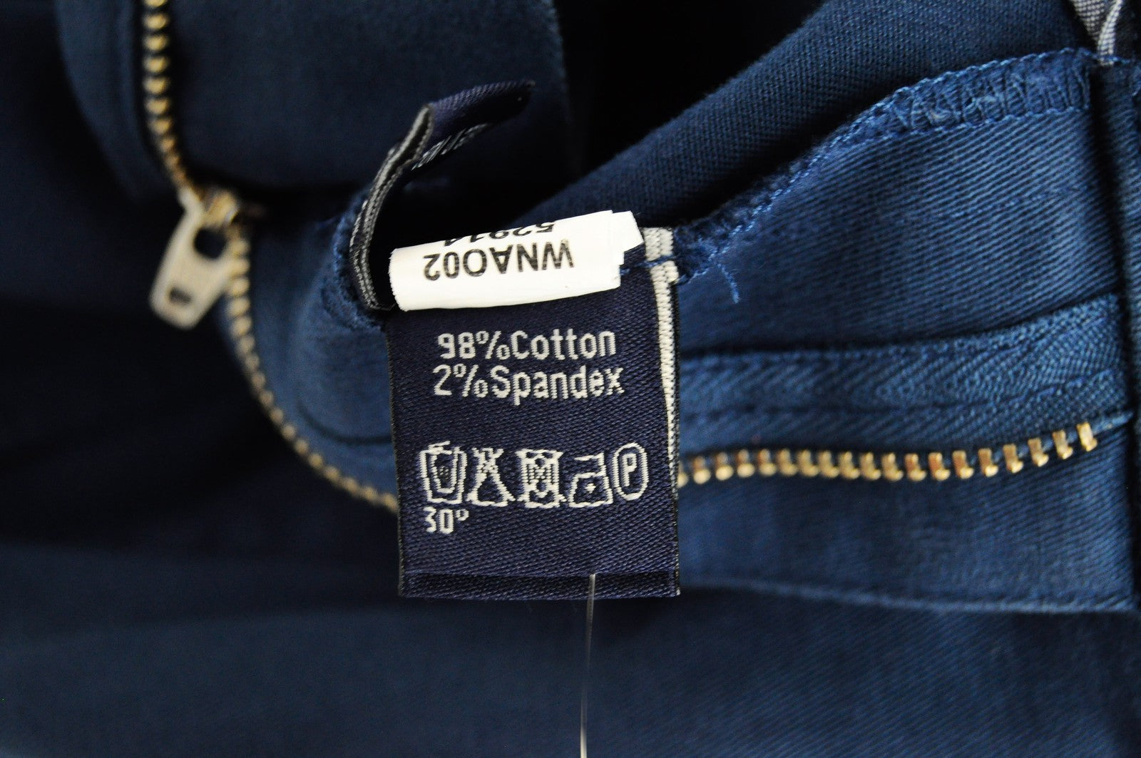 HARMONT & BLAINE Mens 50 Trousers Blue Cotton Stretchy Cargo Narrow  Casual