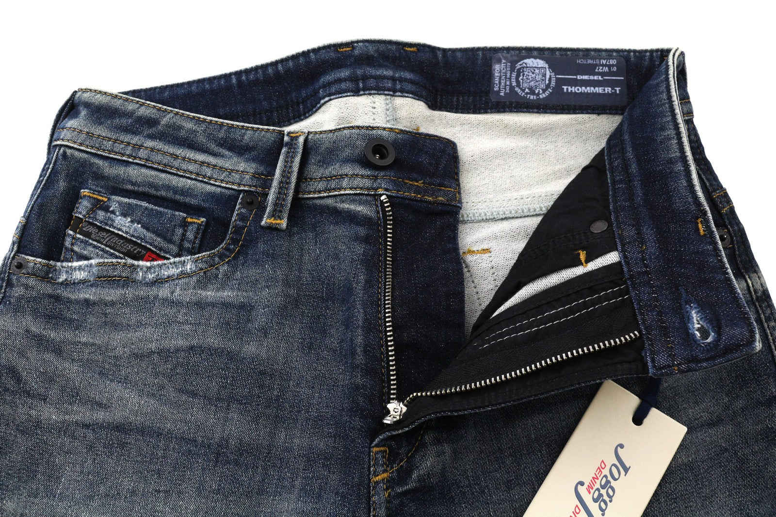 DIESEL Thommer-T 087AI Mens Jeans W27 Stretchy Jogg Sweat Slim Washed RRP€220