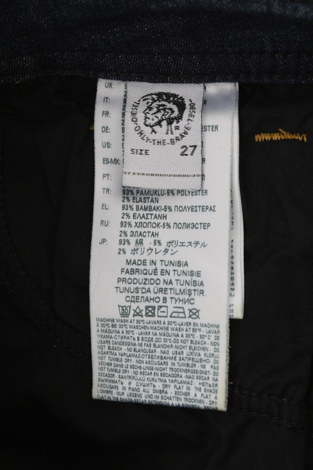 DIESEL Thommer-T 087AI Mens Jeans W27 Stretchy Jogg Sweat Slim Washed RRP€220