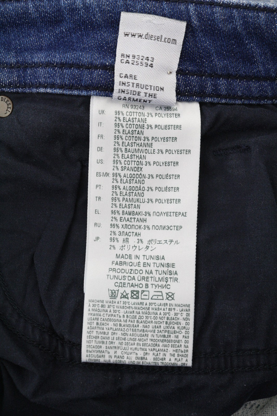DIESEL Thommer-T 8880T Mens Jeans W29 Stretchy Jogg Sweat Distress Blue RRP€220
