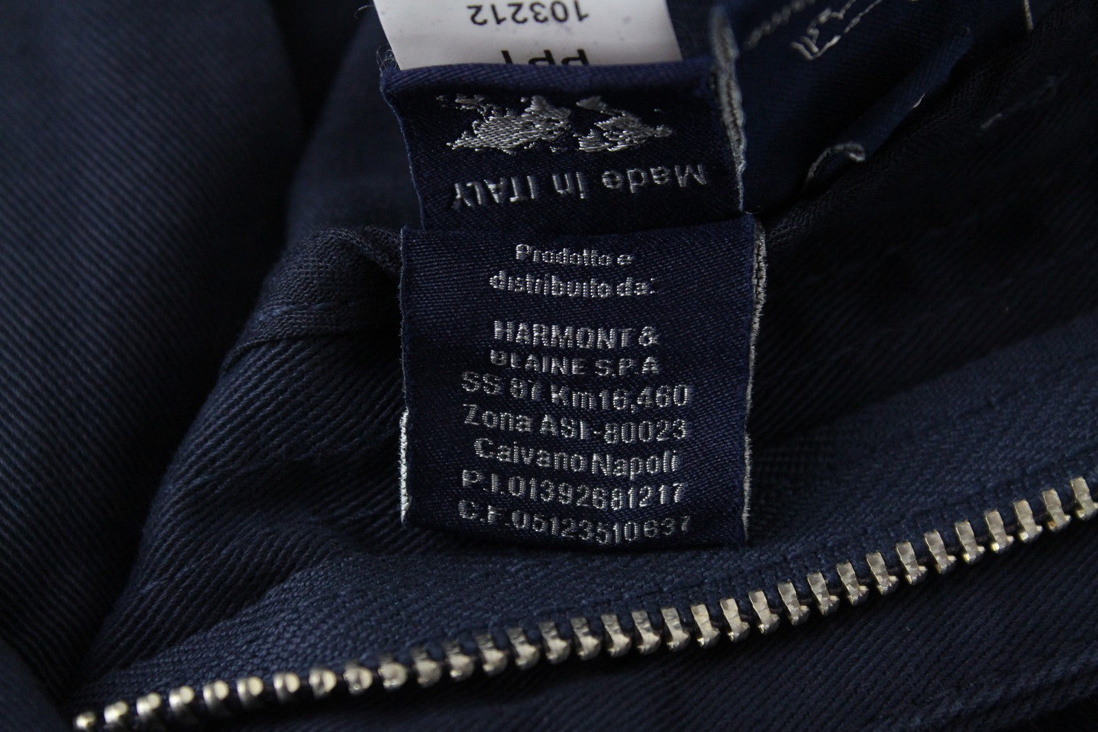 HARMONT & BLAINE Mens 58 Trousers Navy Cotton Stretchy 5-Pocket Narrow Casual