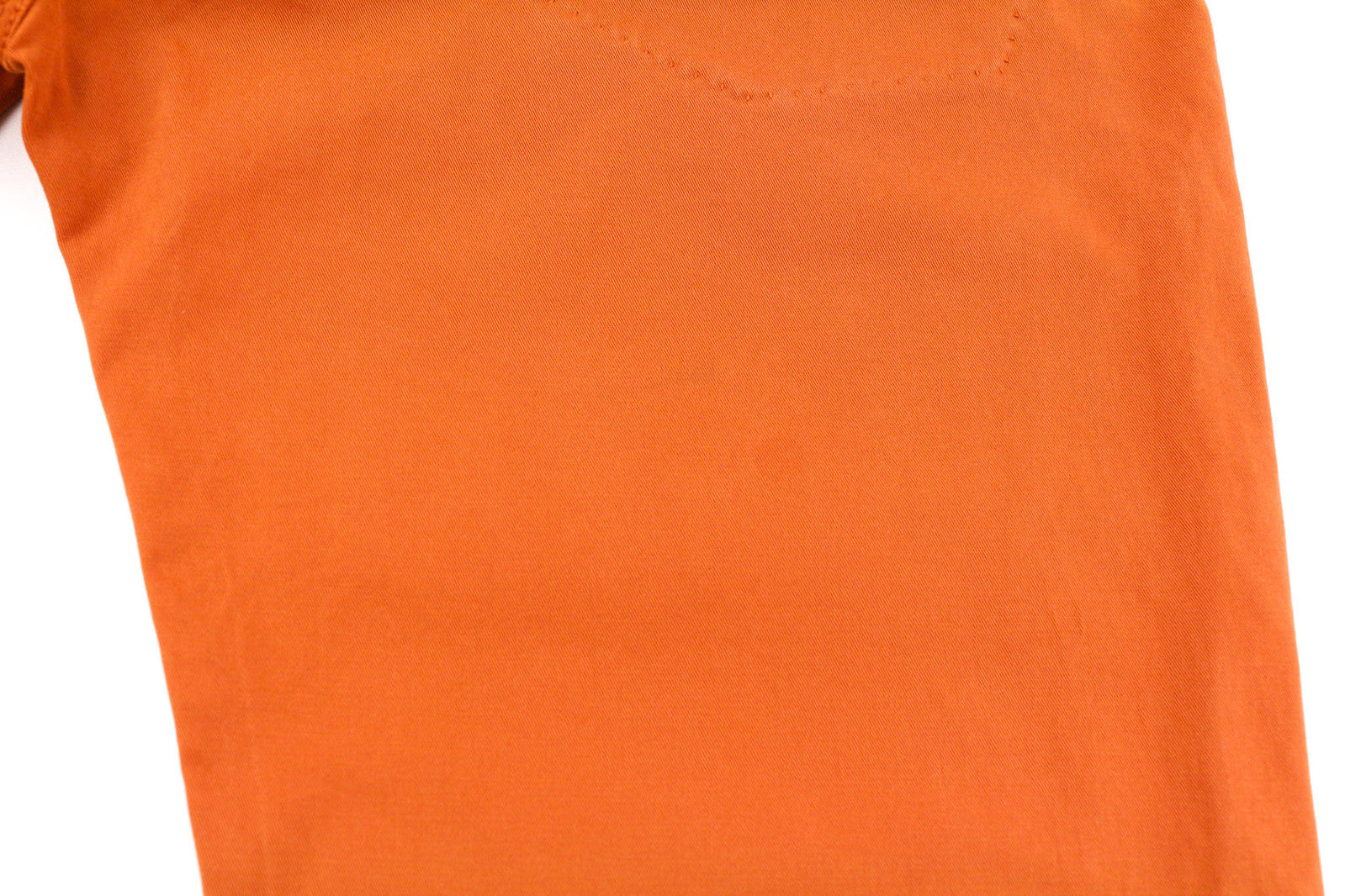 NUDIE JEANS Khaki Slim Men Trousers W28/L30 Organic Warm Orange Zip Casual Chino