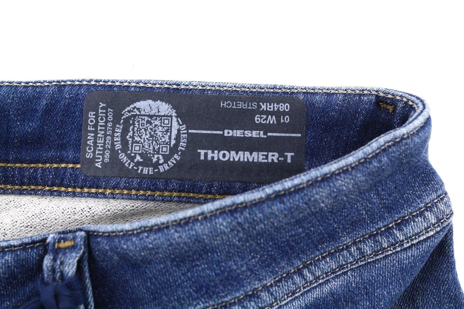DIESEL Thommer-T 084RK Mens Jeans W29 Stretchy Jogg Sweat Slim  Washed Blue