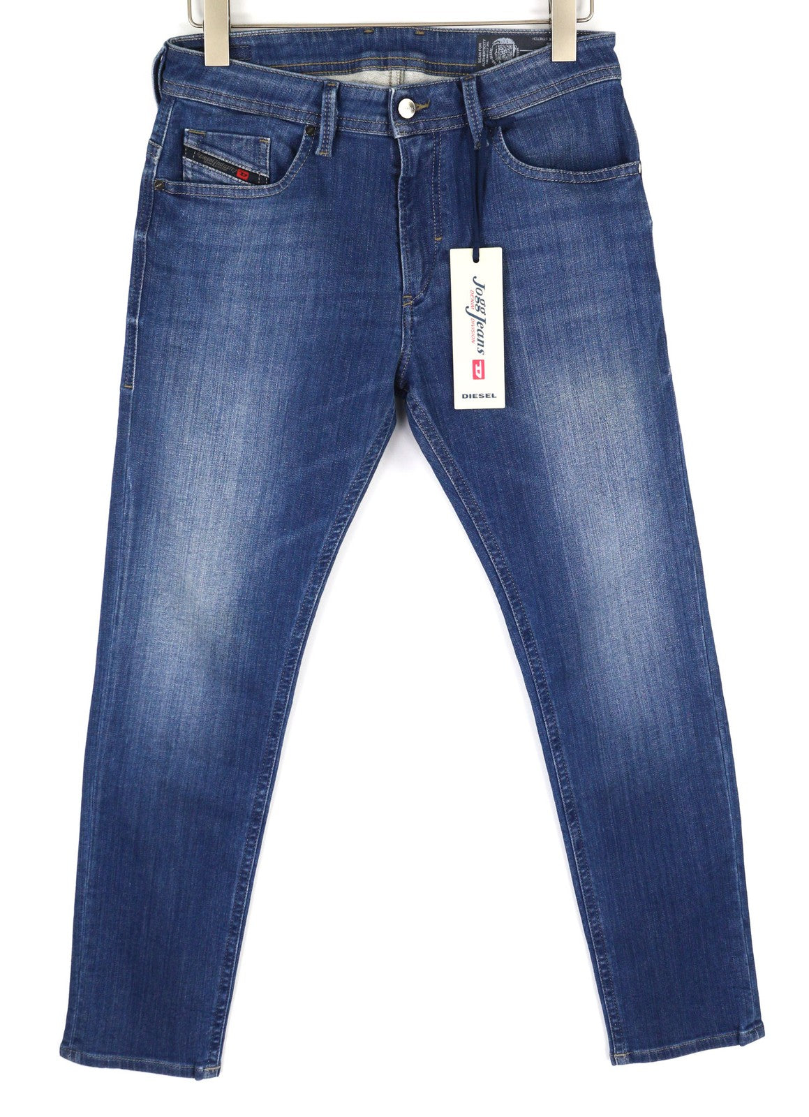 DIESEL Thommer-T 084RK Mens Jeans W28 Stretchy Jogg Sweat Slim  Washed Blue