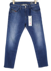 DIESEL Thommer-T 084RK Mens Jeans W28 Stretchy Jogg Sweat Slim  Washed Blue