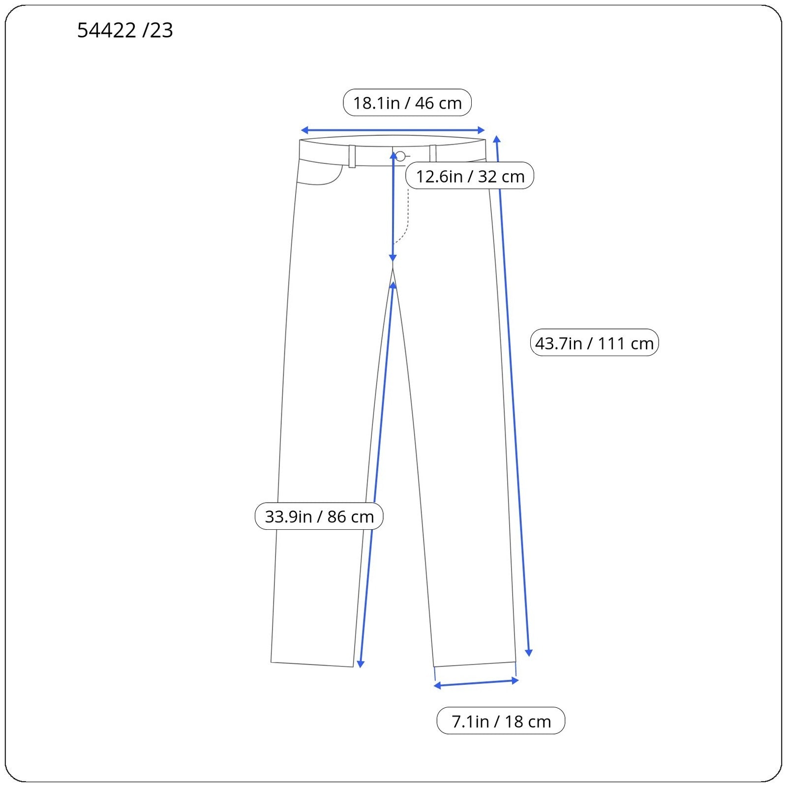 HARMONT & BLAINE Mens 52 Trousers Navy Cotton Stretchy Narrow  Slit Pocket
