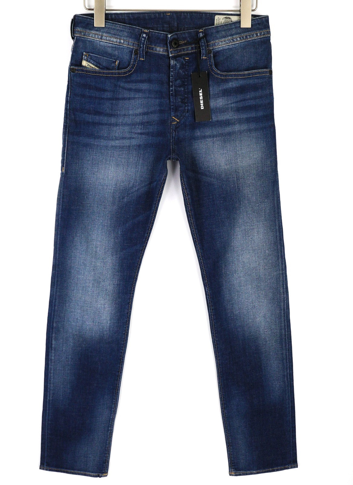 DIESEL Buster 084GR Mens Jeans W28/L32 Regular Slim Tapered Stretch Washed Blue