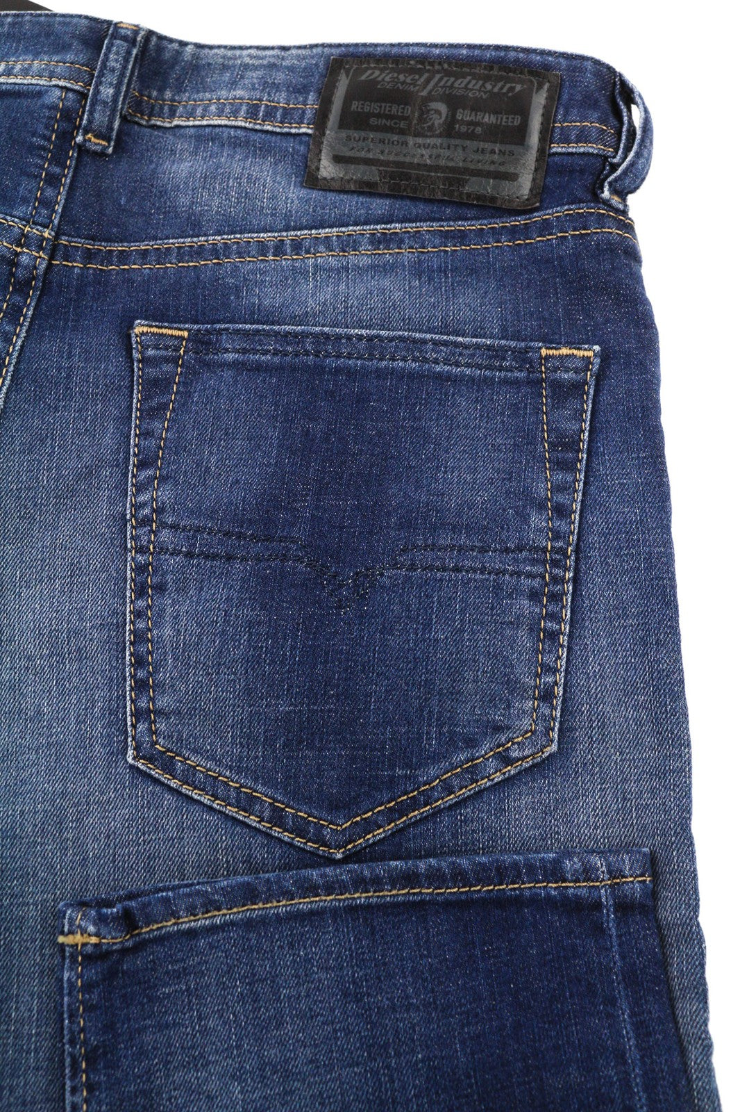 DIESEL Buster 084GR Mens Jeans W28/L32 Regular Slim Tapered Stretch Washed Blue