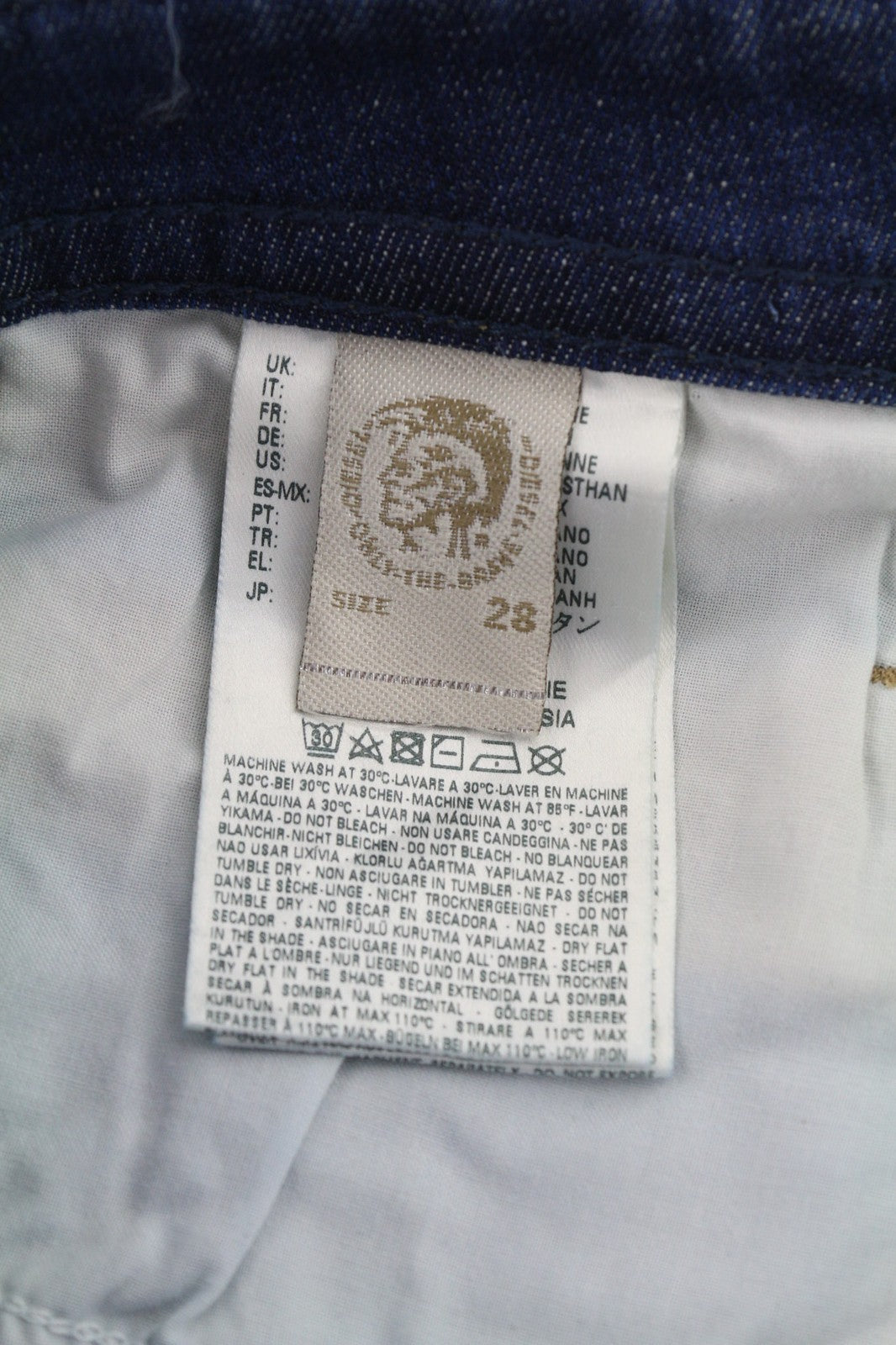 DIESEL Buster 084GR Mens Jeans W28/L32 Regular Slim Tapered Stretch Washed Blue