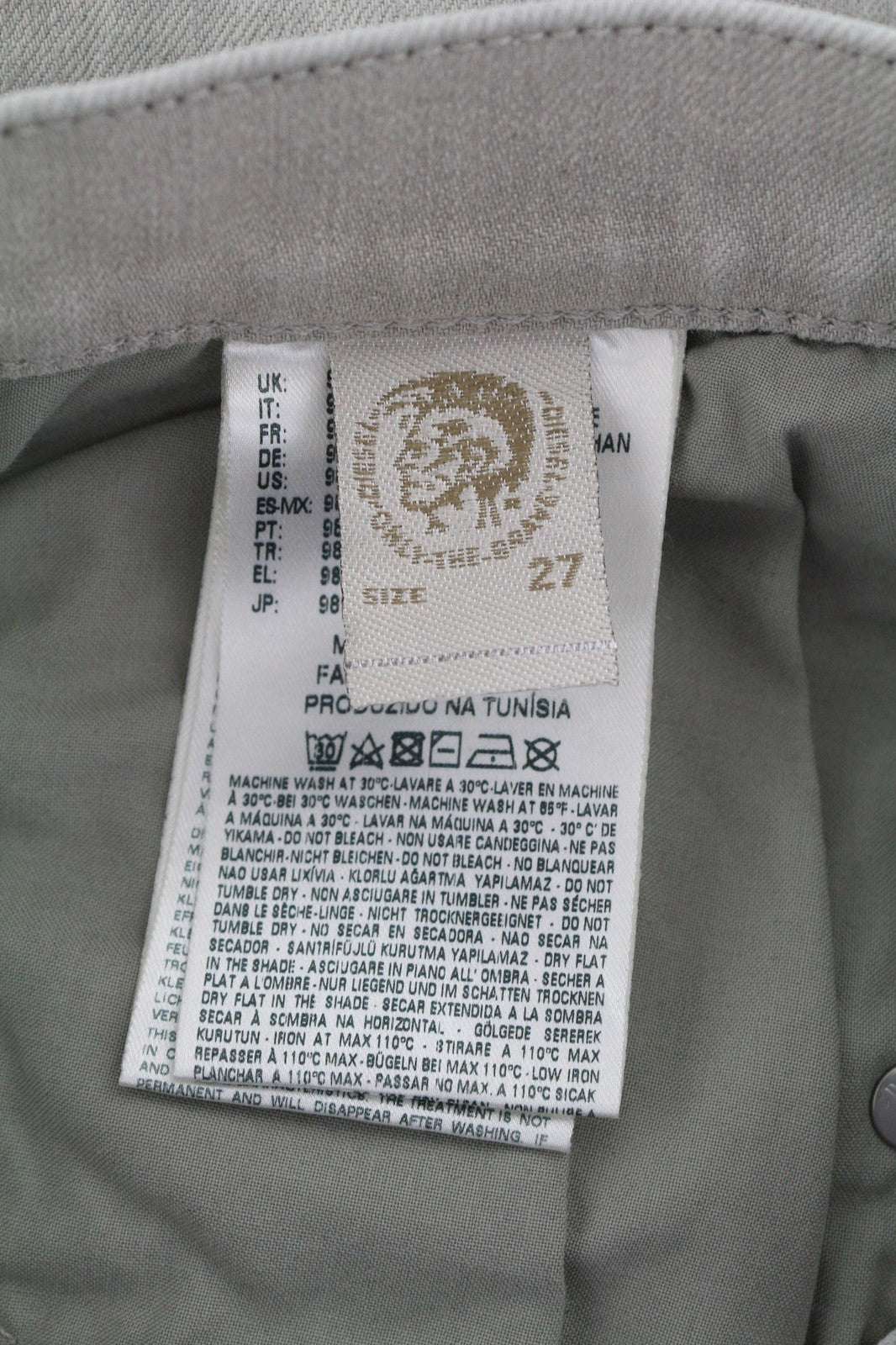 DIESEL Belthy 0676M Womens Jeans W27/L32 D.N.A. Slim Straight Stretchy RRP€180