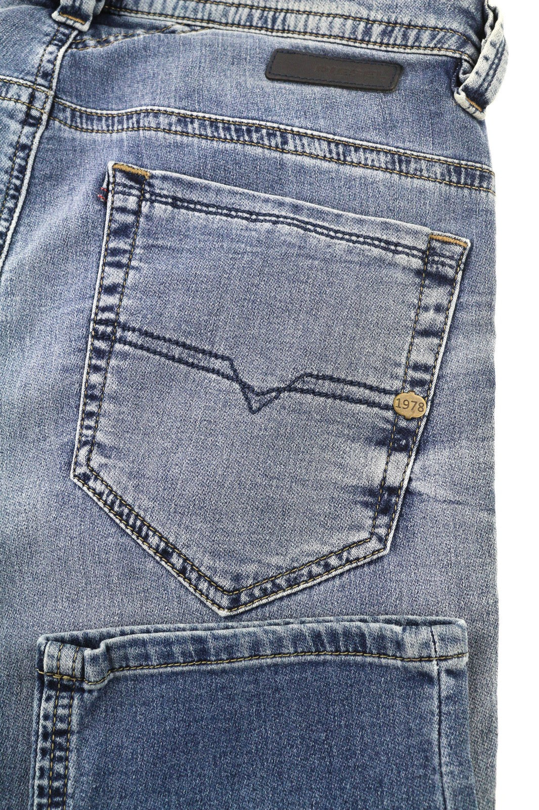 DIESEL Thavar-Ne 084CZ Mens Jeans W26 Stretchy Jogg Sweat Washed Zipper Slim