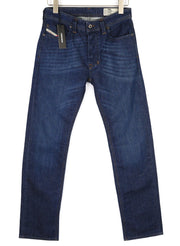 DIESEL Larkee R845B Mens Jeans W28/L32 Regular Straight Stretch Washed Buttoned