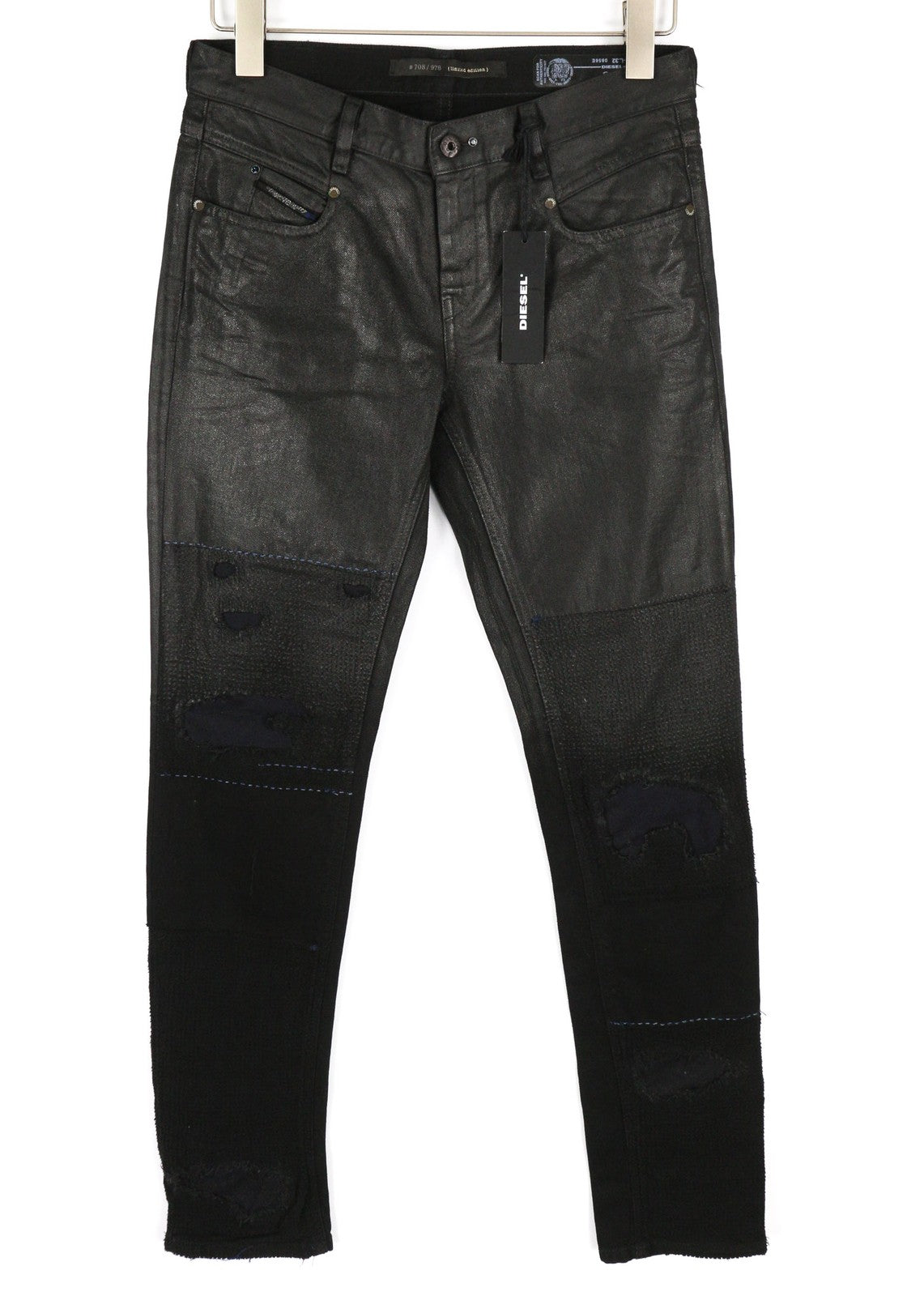 DIESEL Belthy 0856E Womens Jeans W26/L32 Coated Regular Slim Straight RRP€250