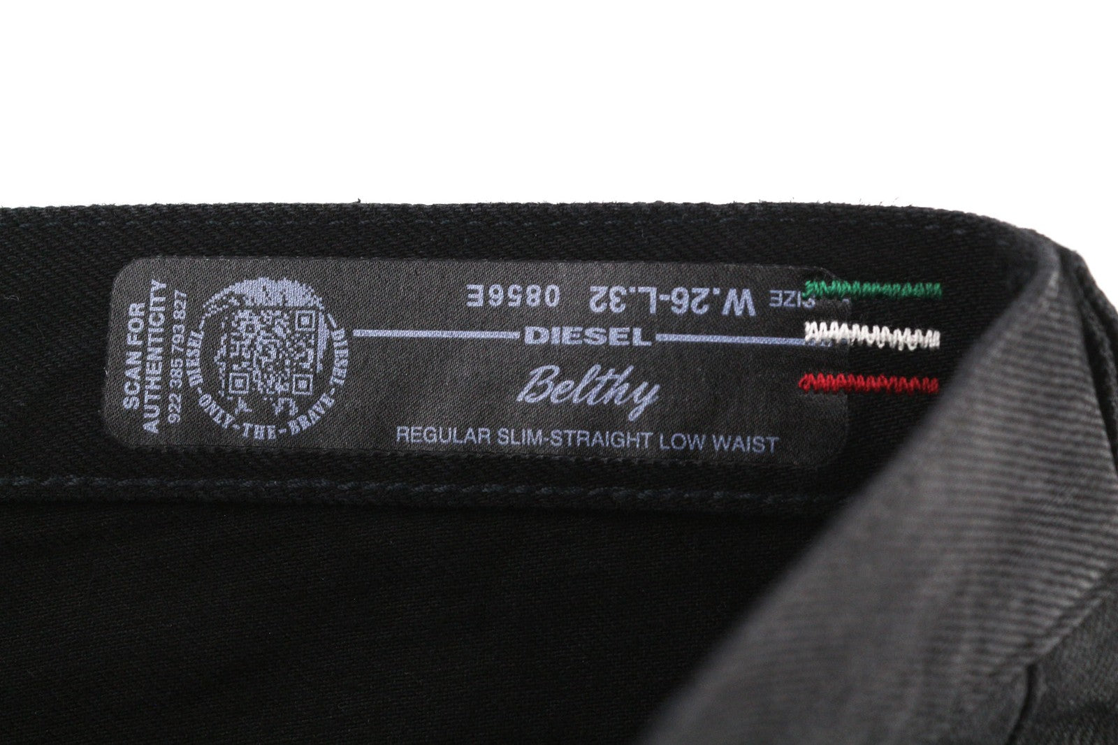 DIESEL Belthy 0856E Womens Jeans W26/L32 Coated Regular Slim Straight RRP€250