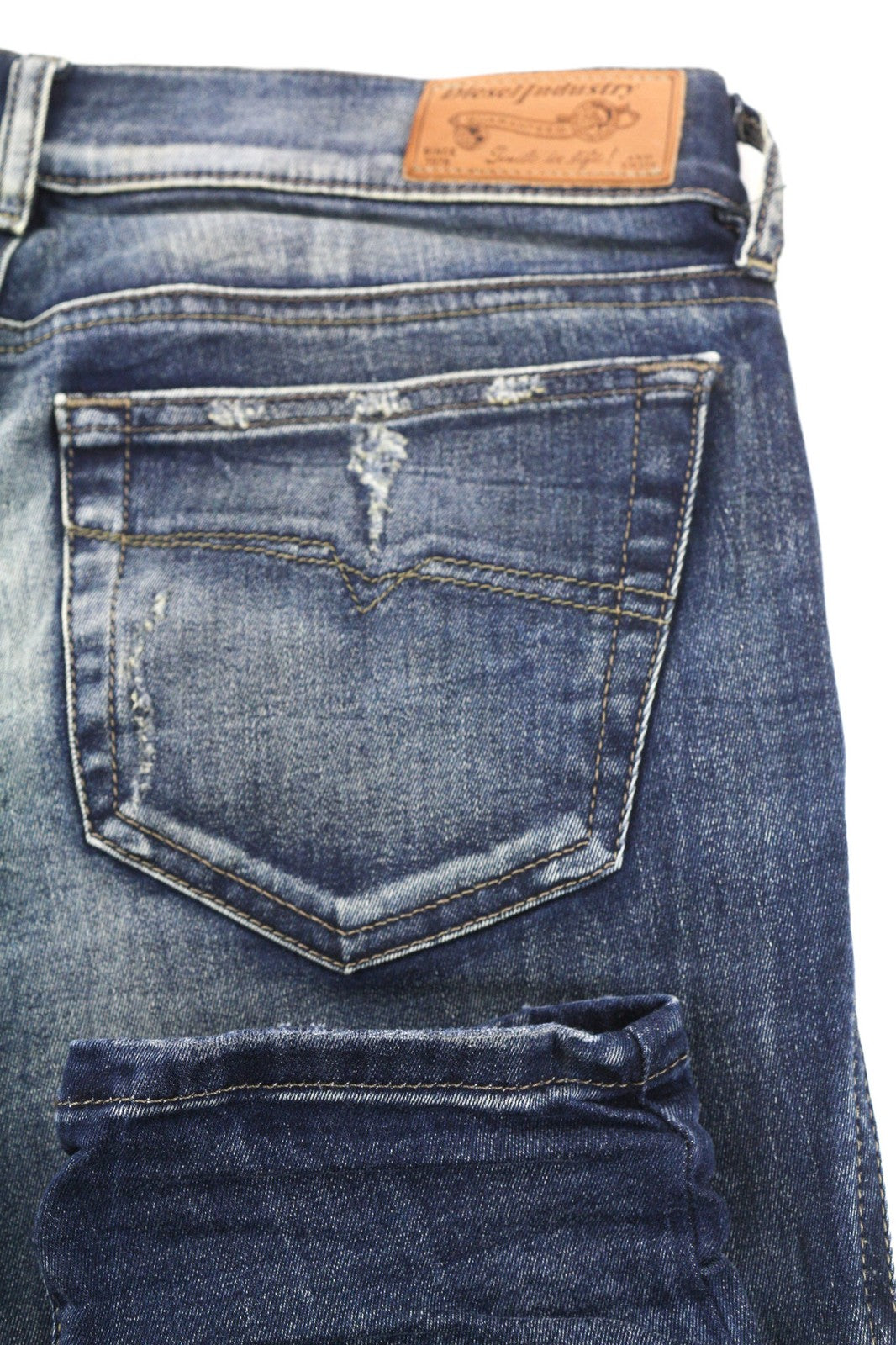 DIESEL Grupee 0838T Womens Jeans W26/L32 Super Slim Skinny Low Waist Stretchy