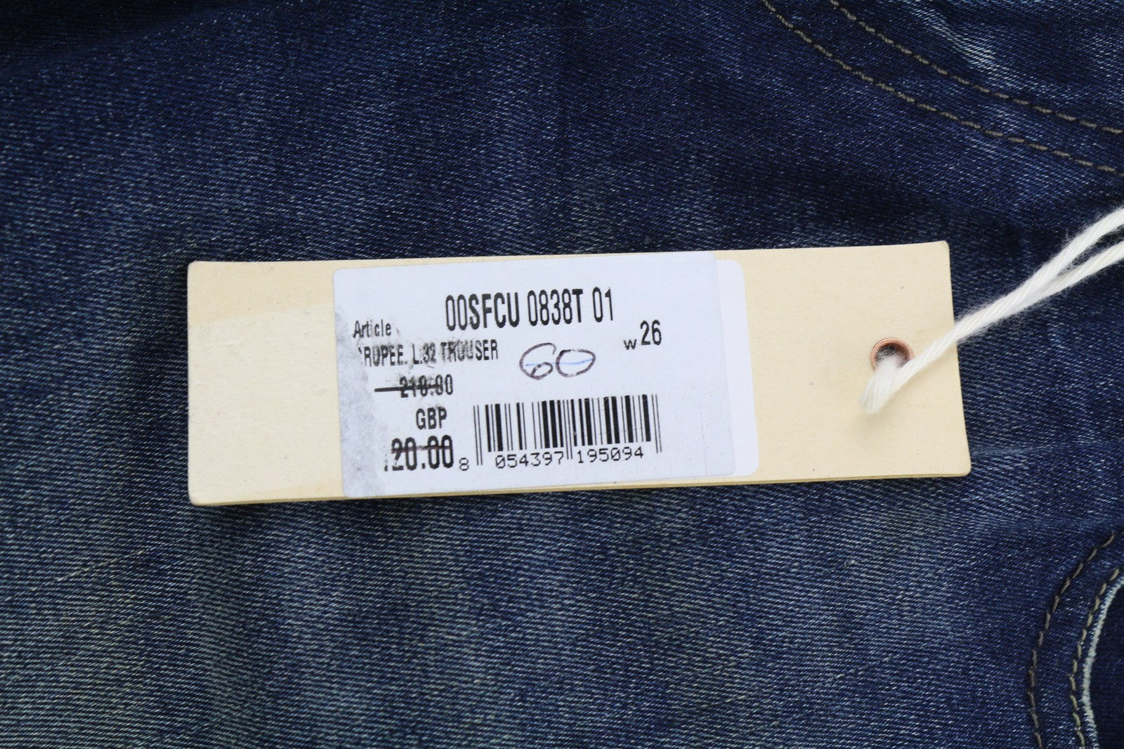 DIESEL Grupee 0838T Womens Jeans W26/L32 Super Slim Skinny Low Waist Stretchy