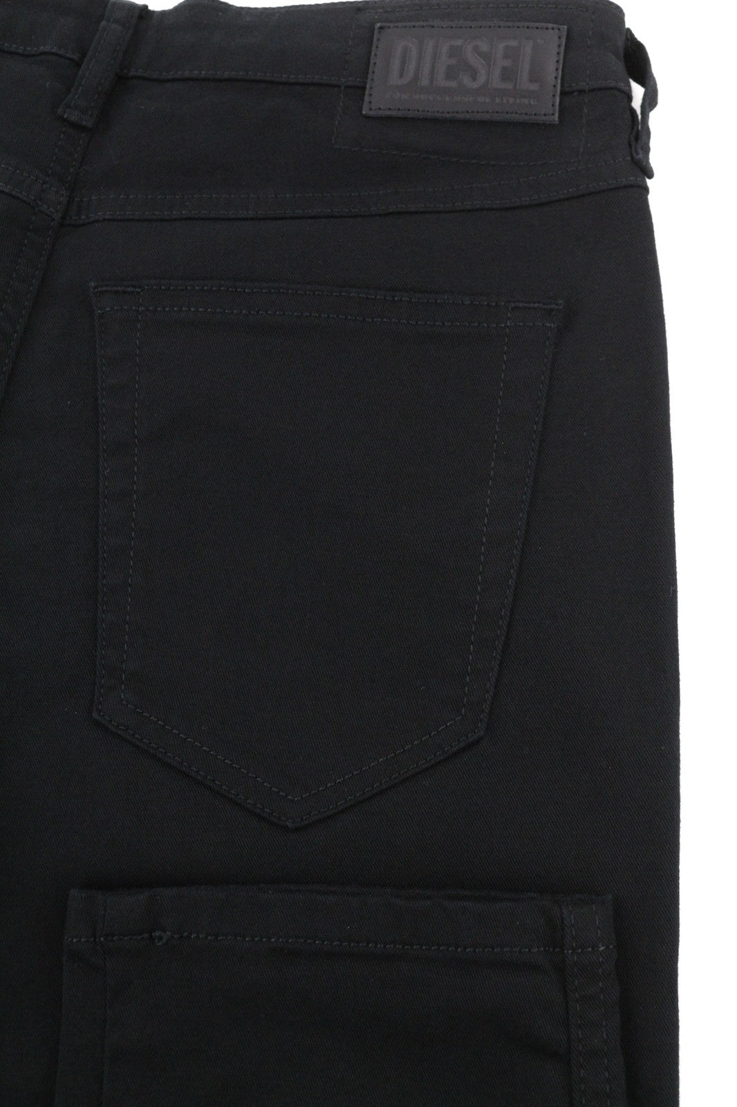 DIESEL Babhila 069EI Womens Jeans W27 Black Slim Regular Waist Stretch Buttoned