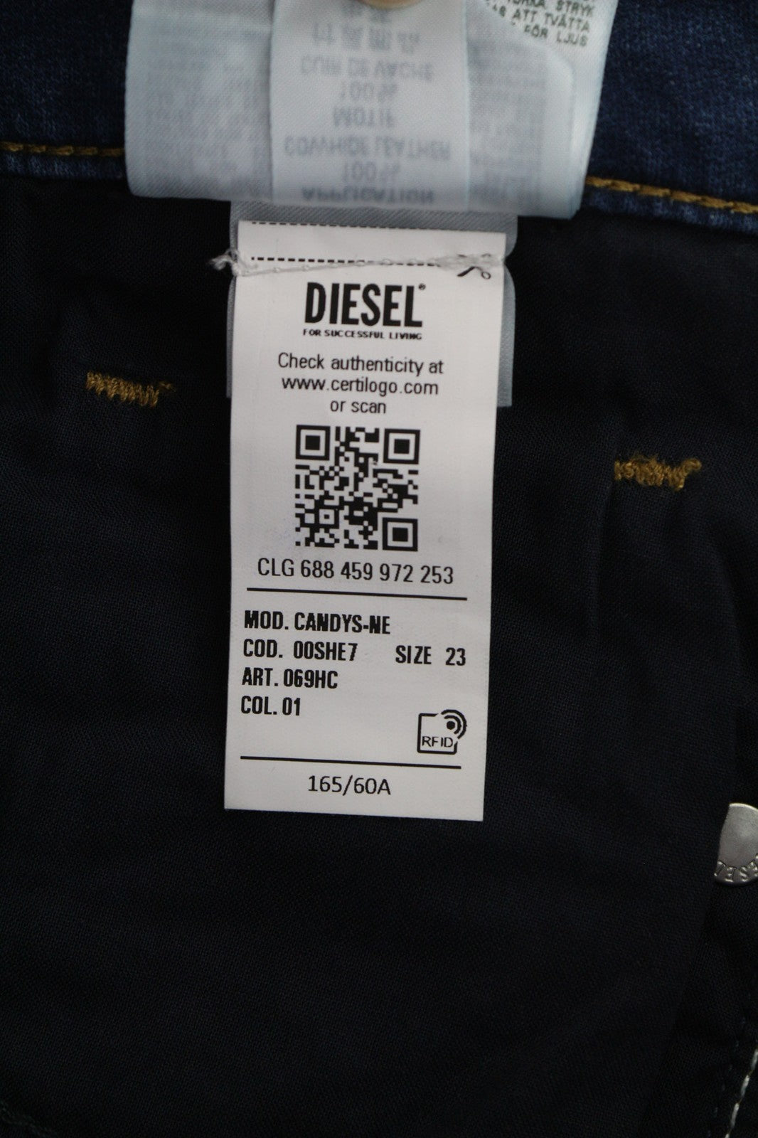 DIESEL Candys Jogg 069HC Womens Jeans W23 Jogg Relaxed Boyfriend RRP€190