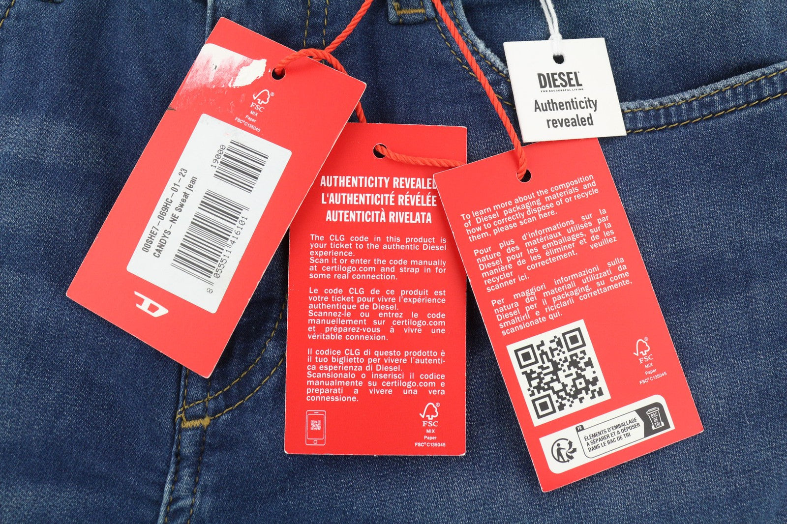 DIESEL Candys Jogg 069HC Womens Jeans W23 Jogg Relaxed Boyfriend RRP€190