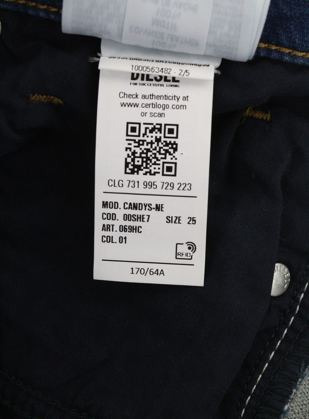 DIESEL Candys Jogg 069HC Womens Jeans W25 Sweat Relaxed Boyfriend RRP€190