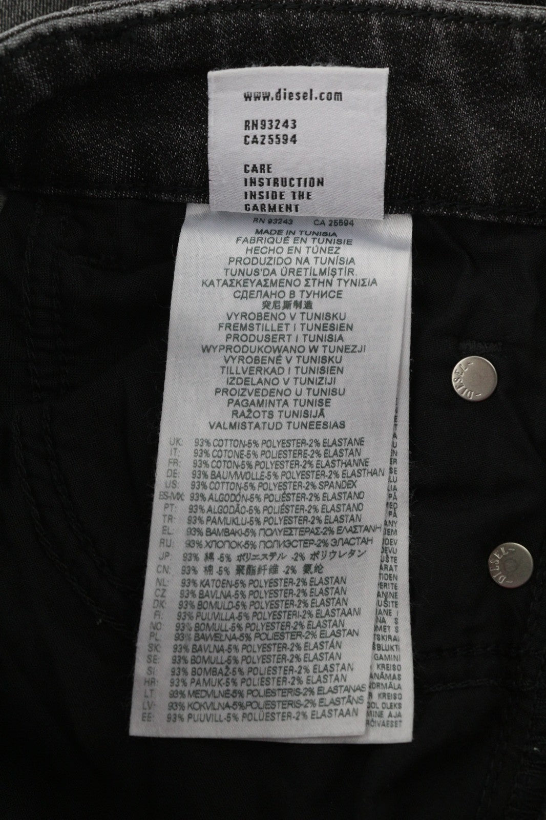 DIESEL D-Ollies 09D52 Jogg Womens Jeans W24 Sweat Washed Grey Slim Zip RRP€275