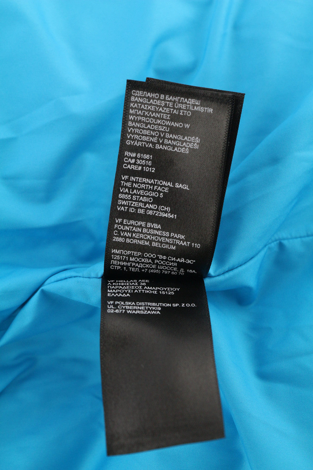 THE NORTH FACE Himalayan Men Jacket M Blue Insulation High Neck Quilted Puffer