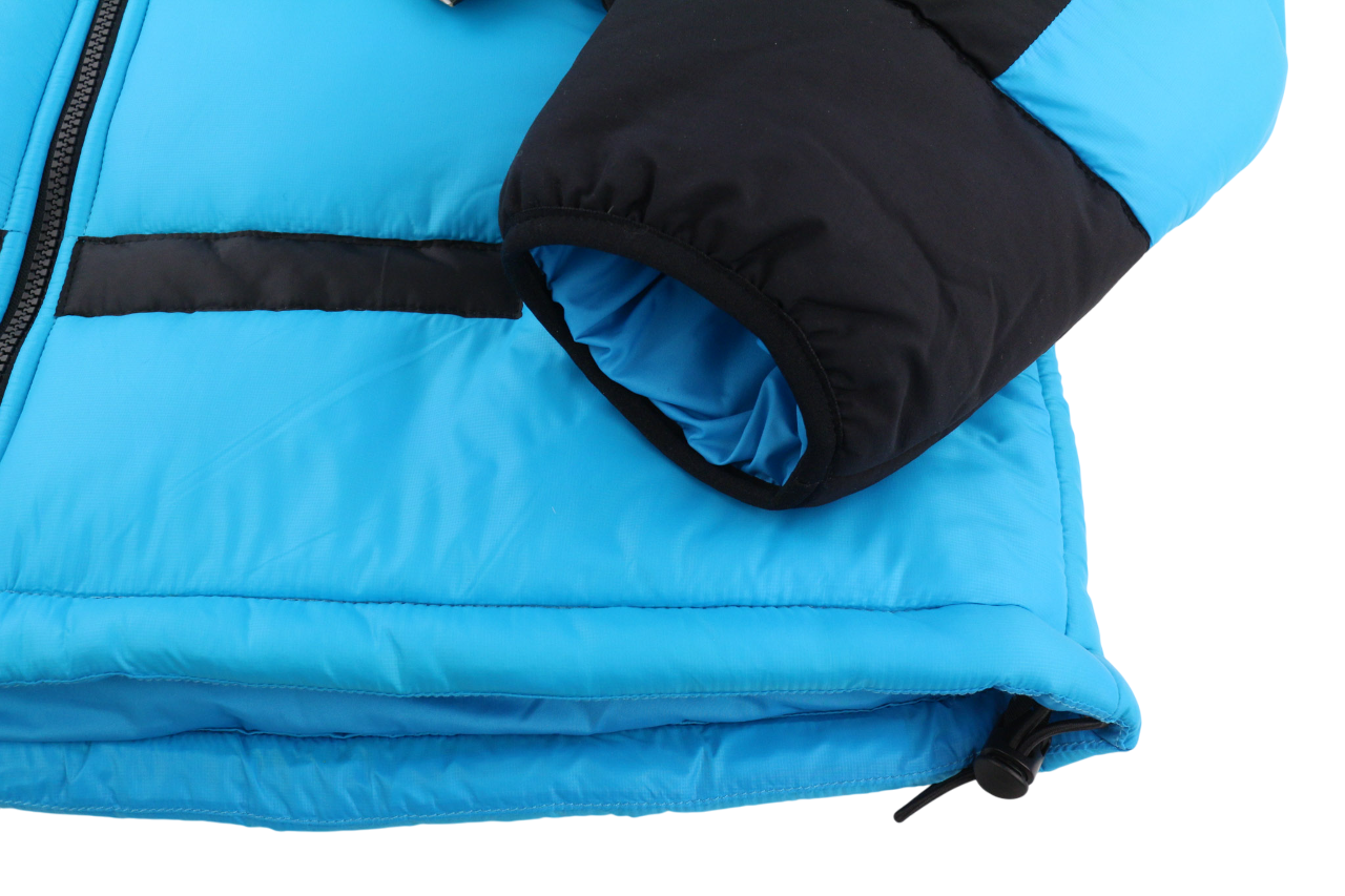 THE NORTH FACE Himalayan Men Jacket M Blue Insulation High Neck Quilted Puffer