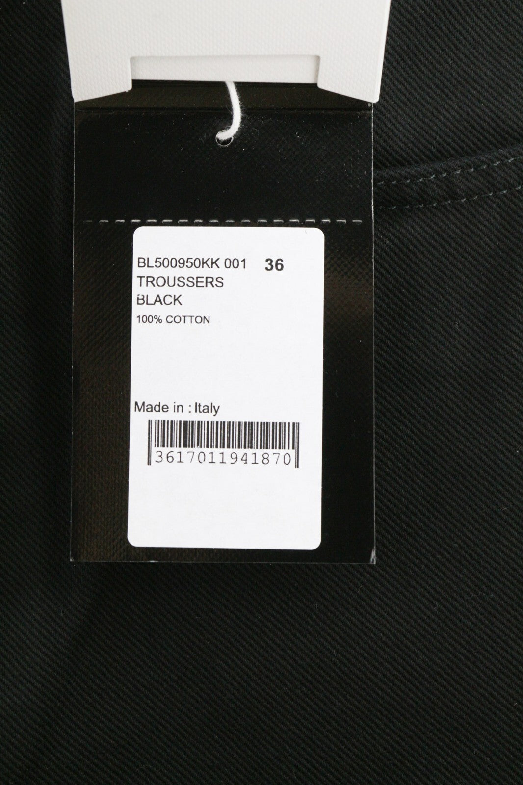 GIVENCHY X Tiffany Men Jeans W36 Tapered Fit Zipper Closure Pockets Dark Black