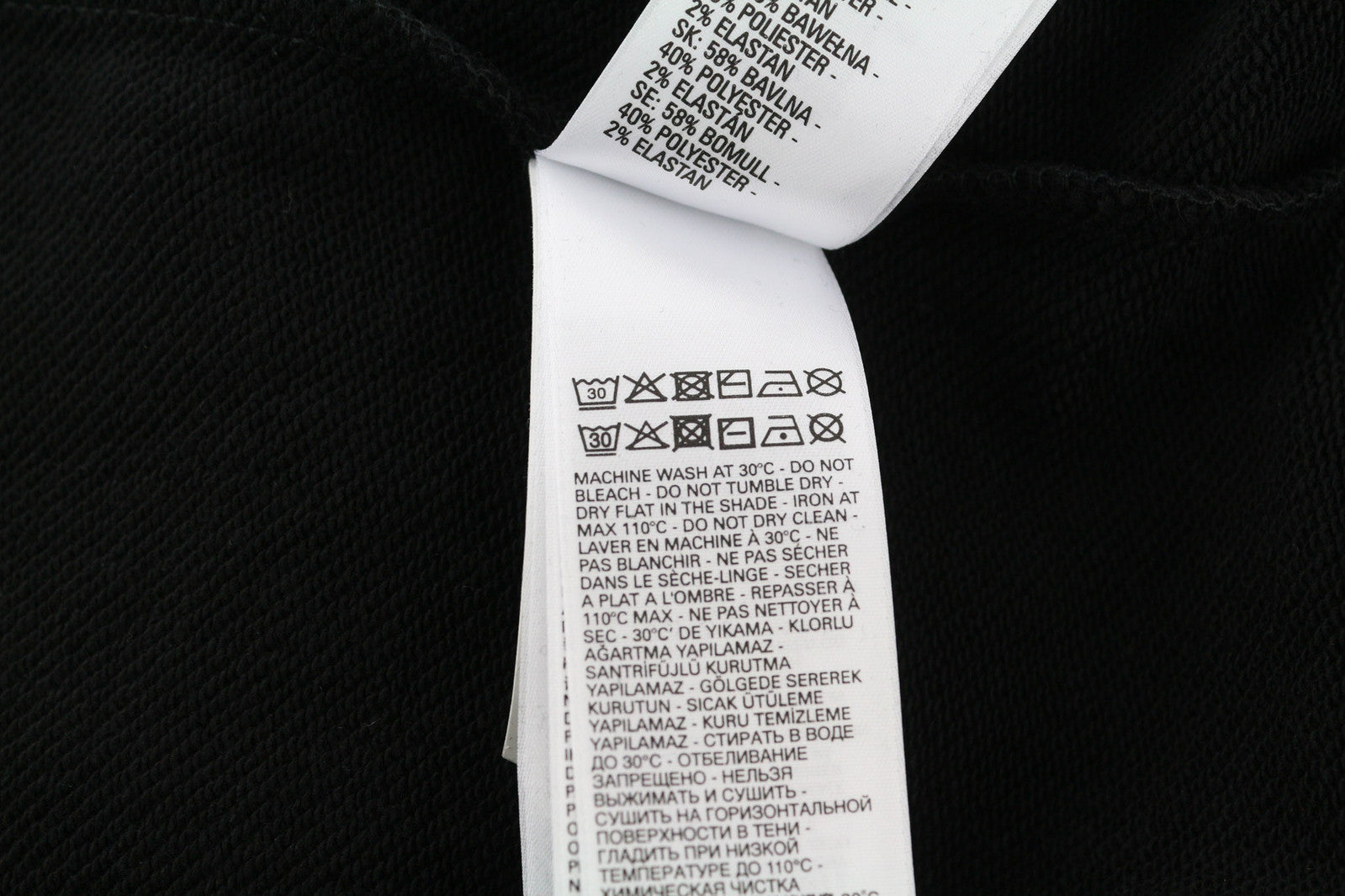 DIESEL S-Ummer-B2 Hoodie XS Black Pullover Kangaroo Pocket Unisex RRP150