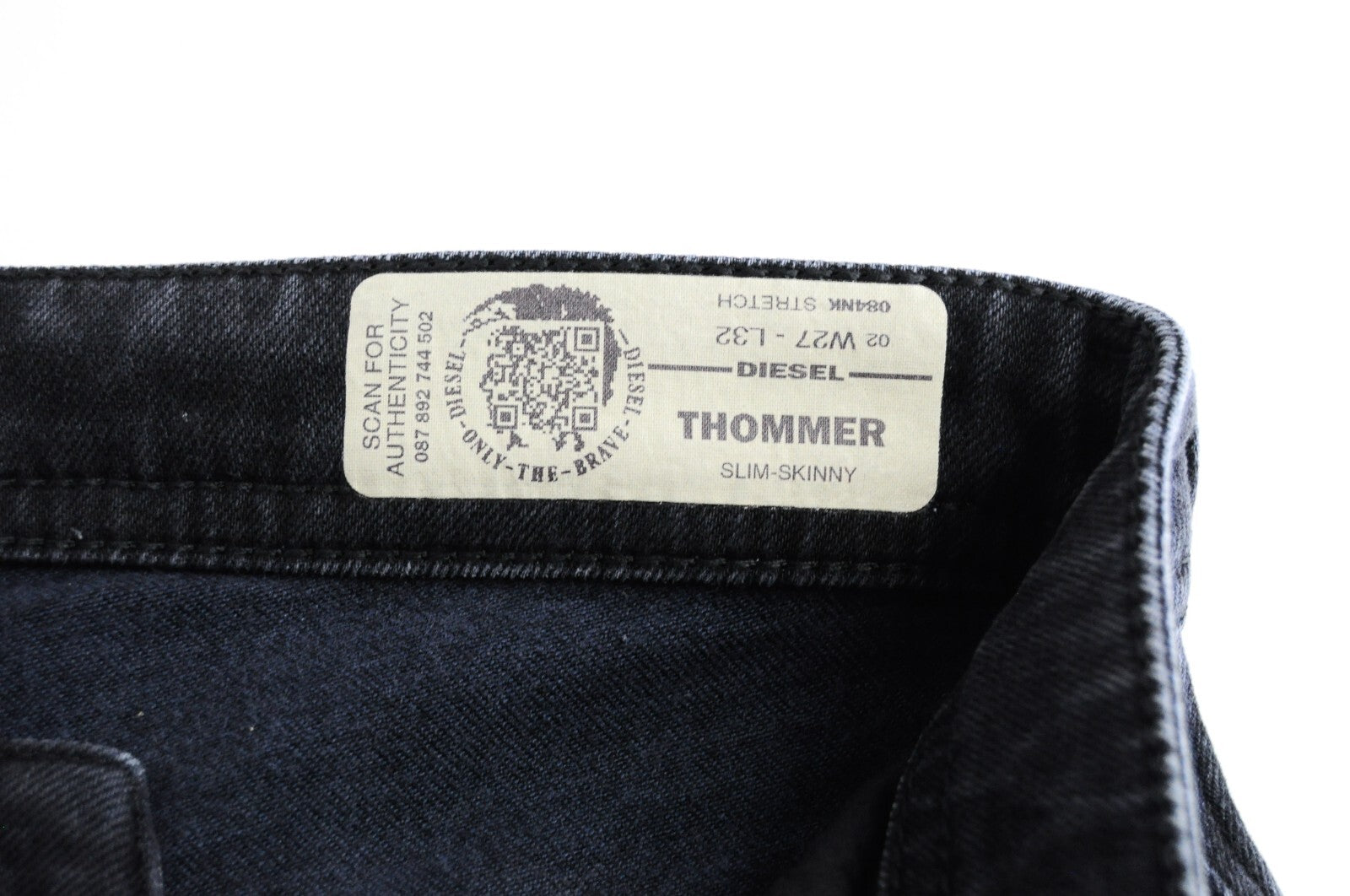 DIESEL Thommer 084NK Men's Jeans W27/L32 Dark Grey Slim Skinny Cotton Stretch
