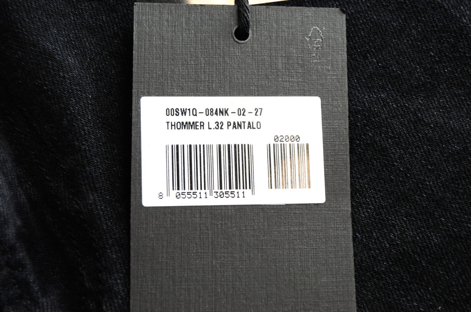 DIESEL Thommer 084NK Men's Jeans W27/L32 Dark Grey Slim Skinny Cotton Stretch