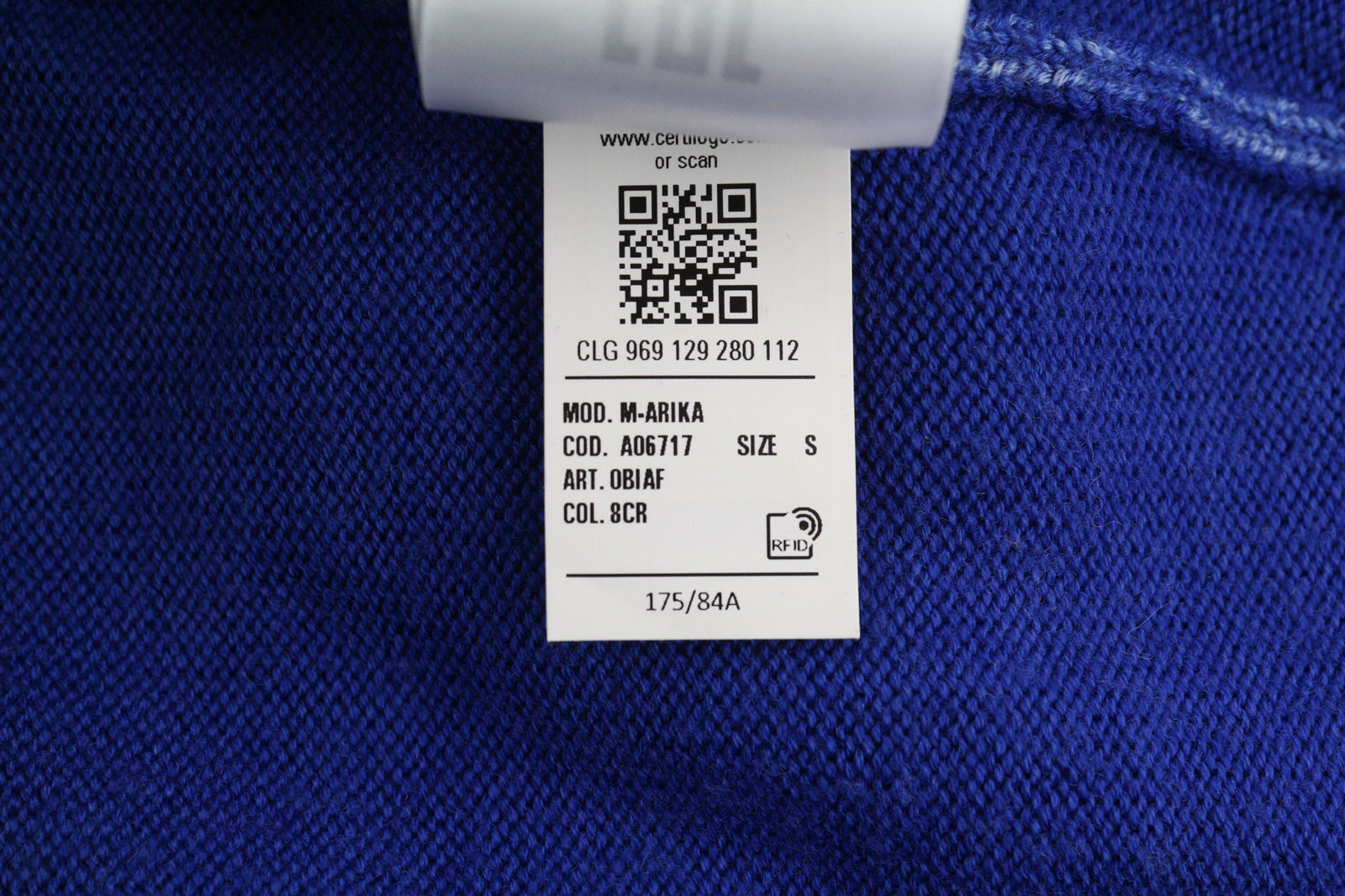 DIESEL M-Arika Women Jumper S Blue Washed Cardigan Wool Knitted Buttoned RRP€300