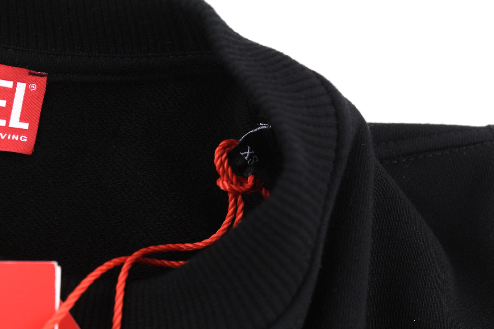 DIESEL F-Reggy-Doval Women Sweatshirt XS Black Pullover Crew Neck RRP€135