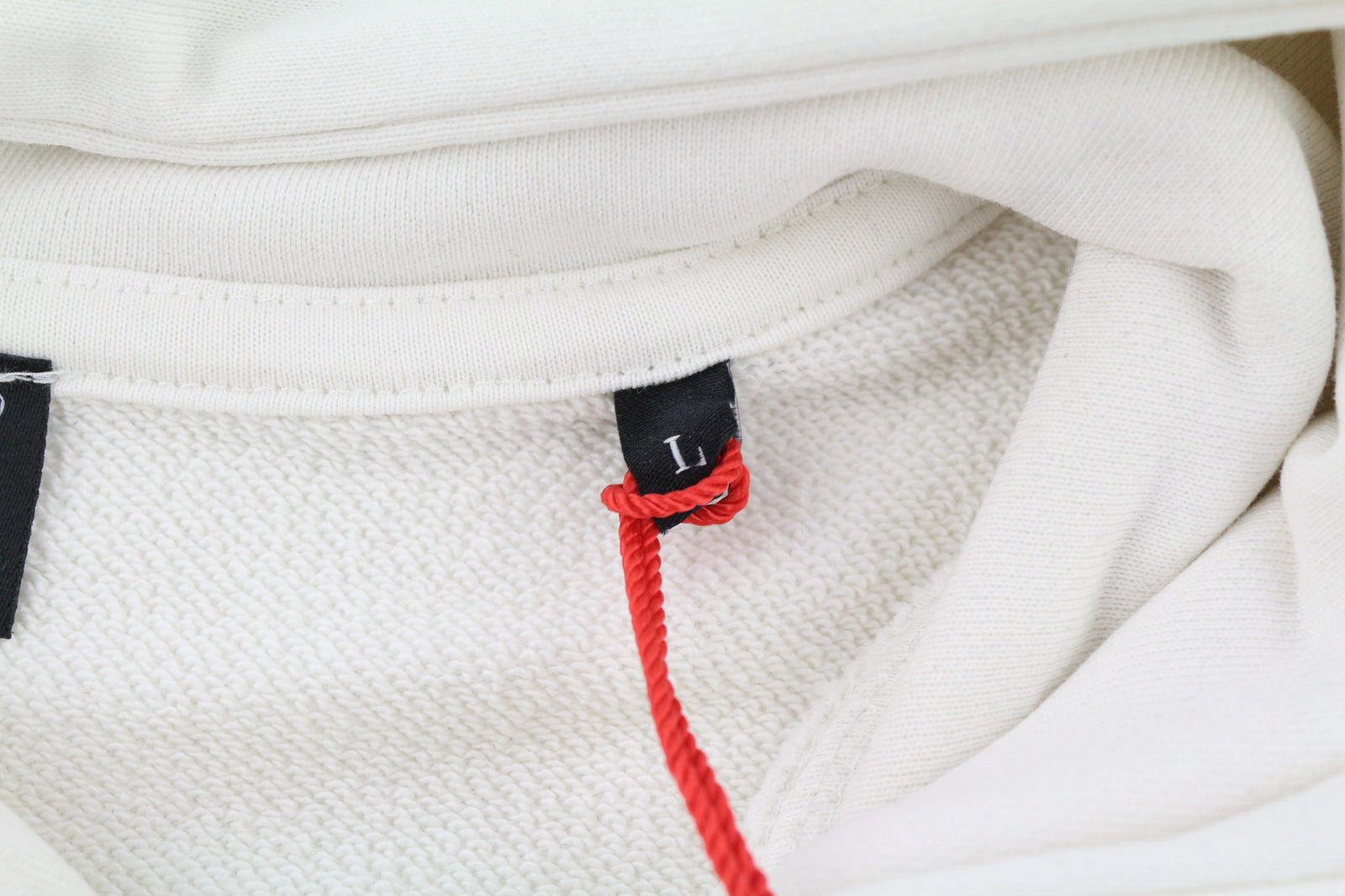 DIESEL S-Ginn-Hood-E6 Unisex Hoodie L Beige Pullover Front Logo Straps RRP€175