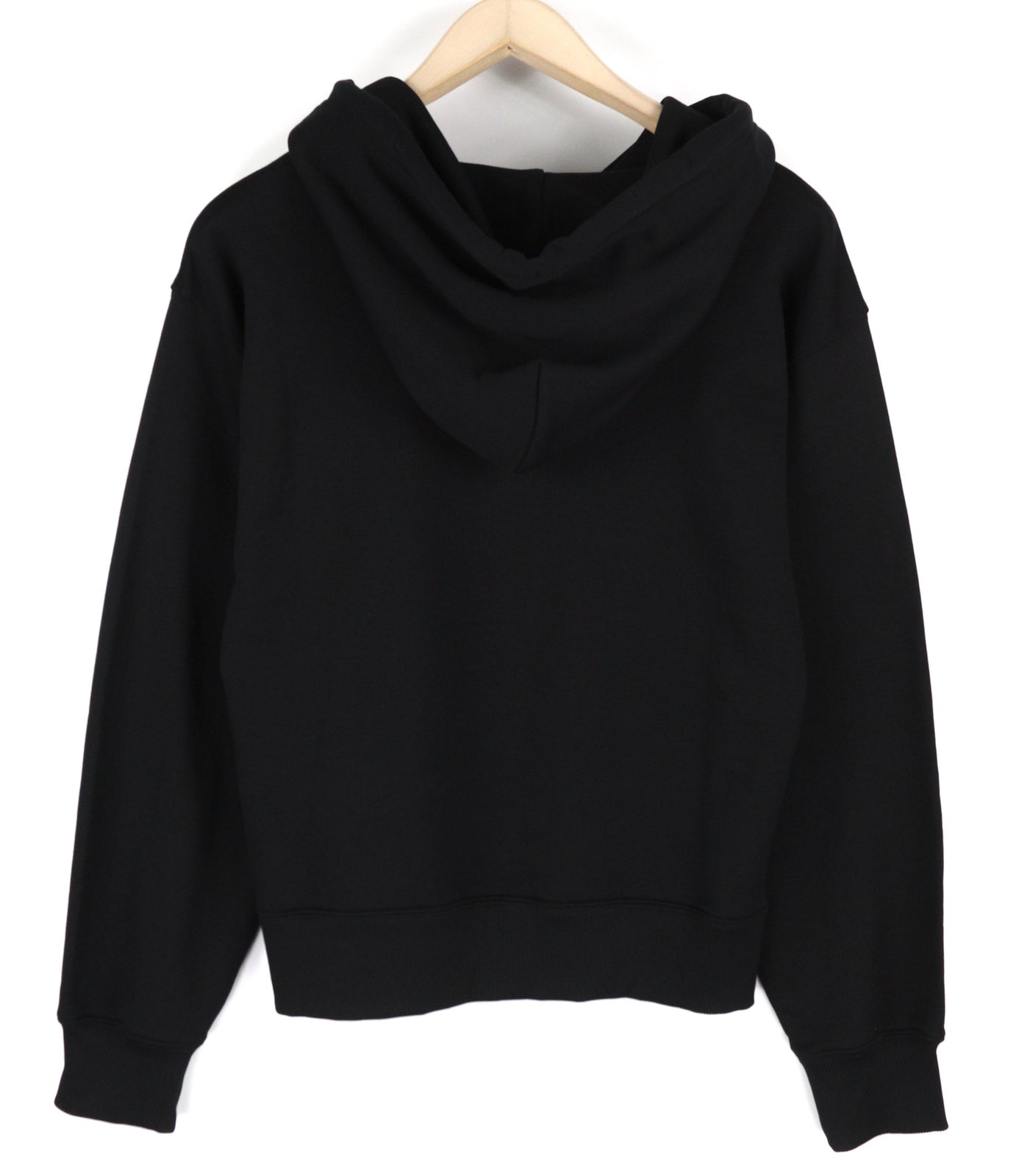 DIESEL F-Lym-Hood Women Hoodie M Black Pullover Front Logo Straps RRP€160