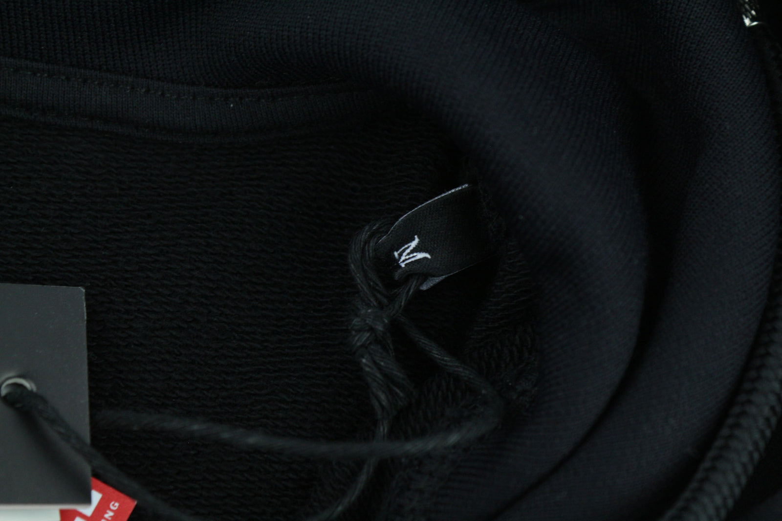 DIESEL F-Lym-Hood Women Hoodie M Black Pullover Front Logo Straps RRP€160