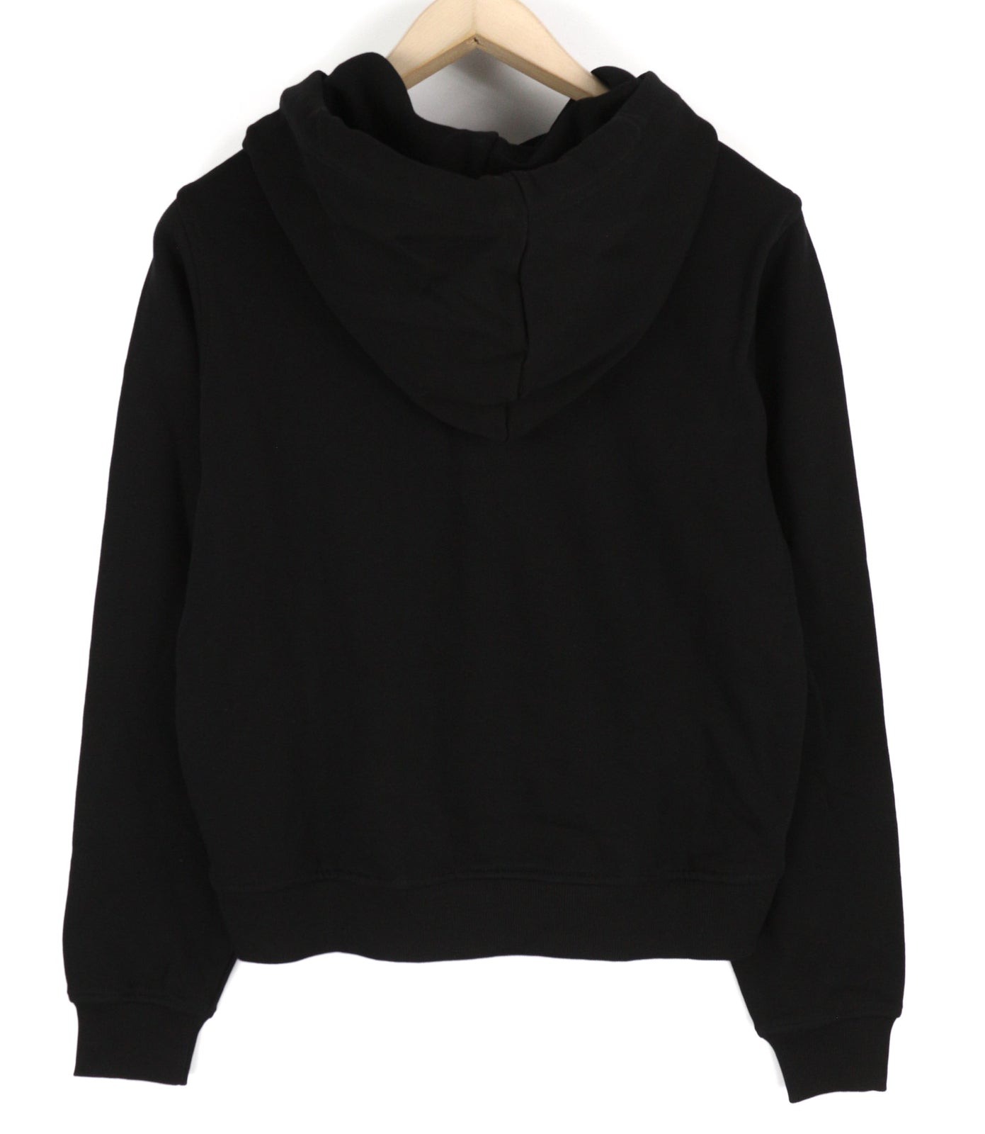 DIESEL F-Reggy-Hood Women Hoodie M Black Pullover Front Logo Straps RRP€175
